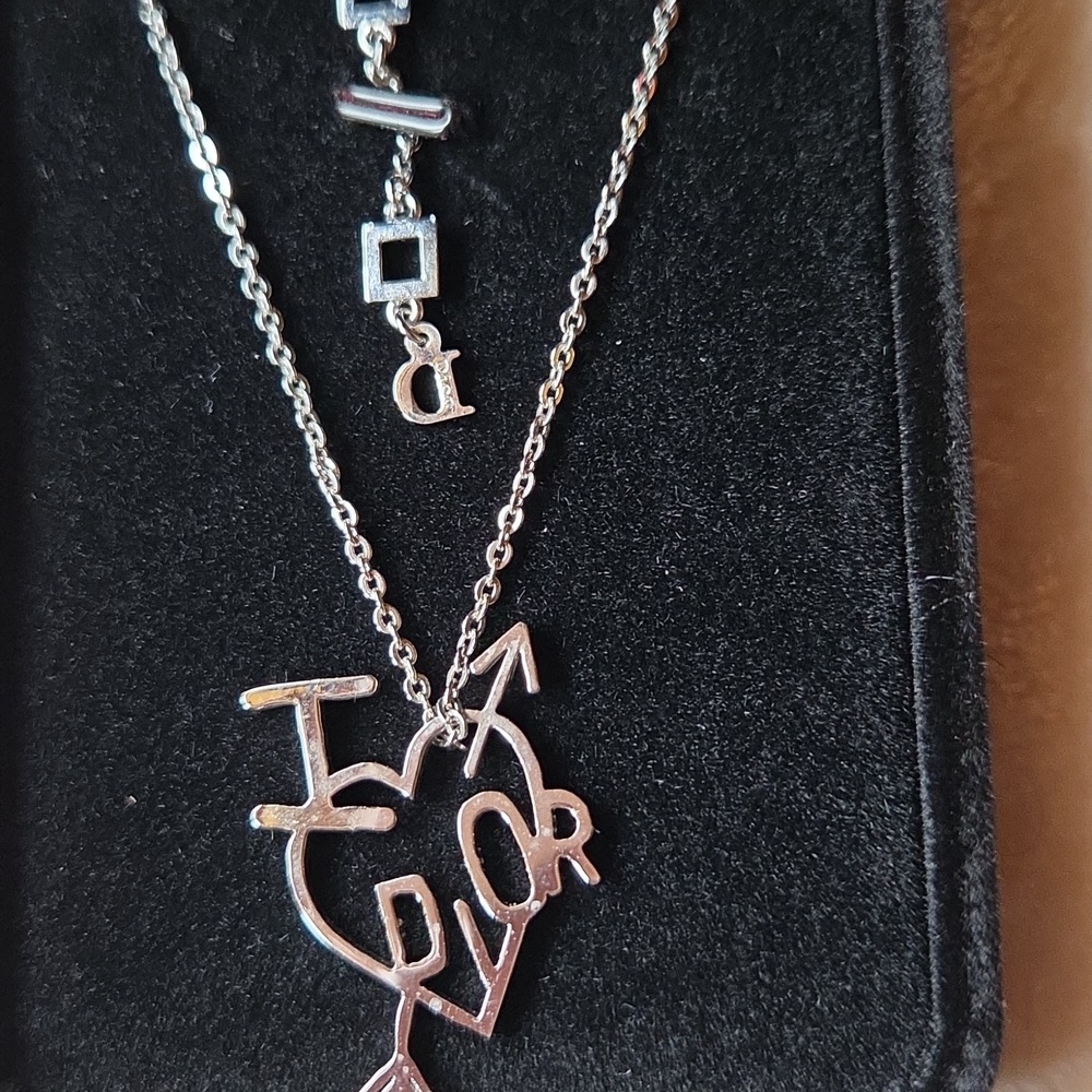Dior‎ Silver Love Pendant Necklace - Picture 3 of 3